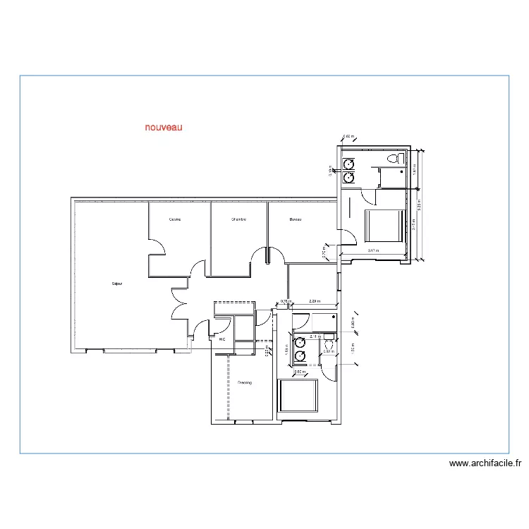 1,3 maison. Plan de 1,3 maison. Plan de