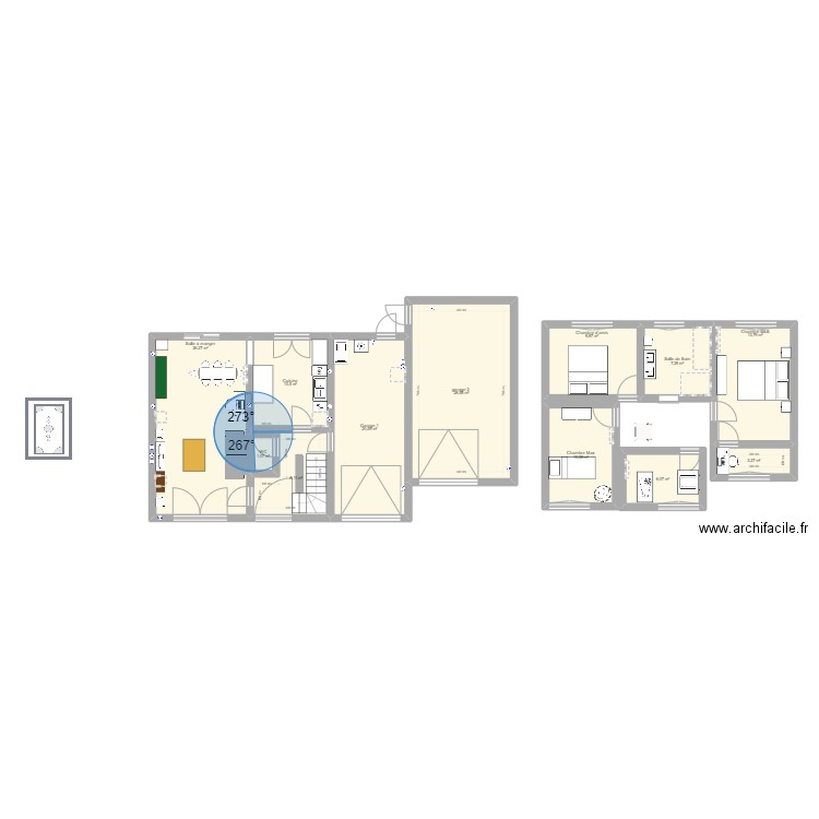 Maxence van dermeersch ac elec. Plan de 12 pièces et 146 m2