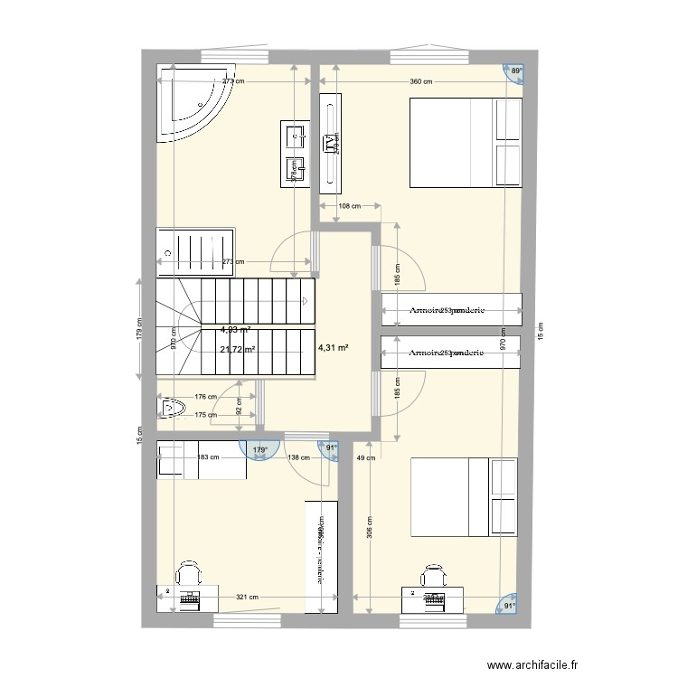 KEUMIE TERRAIN. Plan de 6 pièces et 120 m2