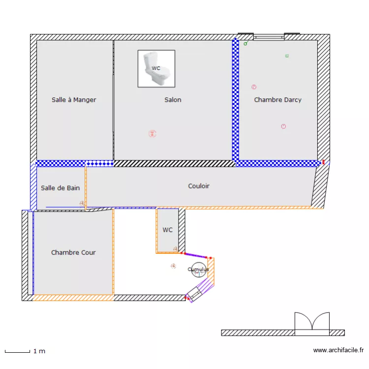 DARCY Electricit&Atilde;&copy;. Plan de 