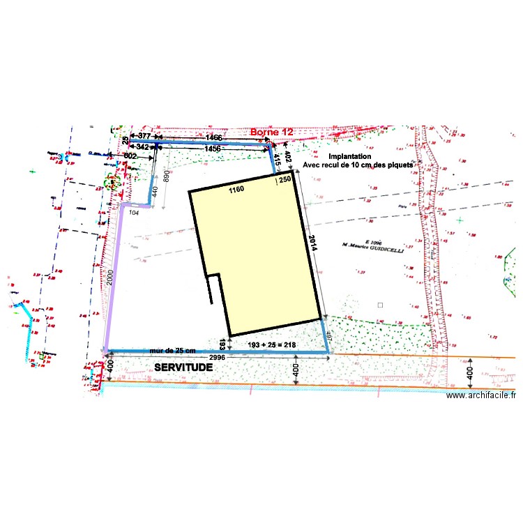 muret etroit mars 2022. Plan de 0 pièce et 0 m2