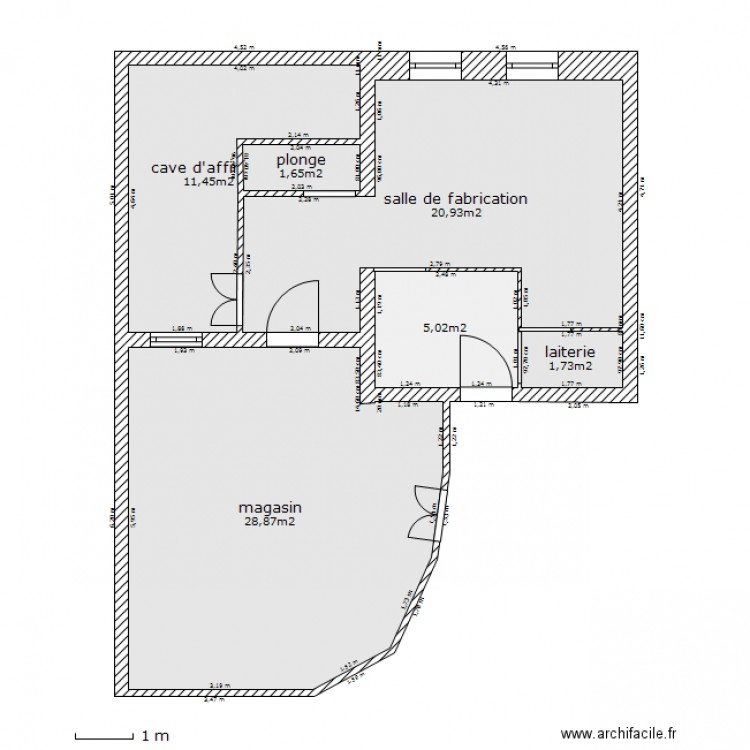 fromagerie plan de masse. Plan de 0 pièce et 0 m2