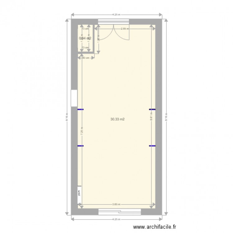 zone parentale releve existant. Plan de 0 pièce et 0 m2