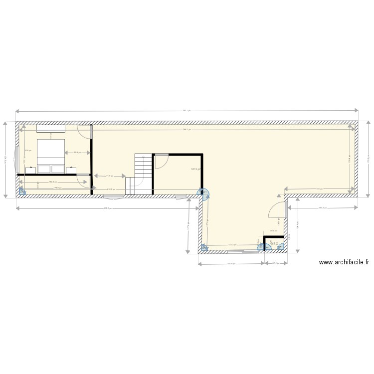 plan patrick walk in 1 DIM poud 2. Plan de 0 pièce et 0 m2