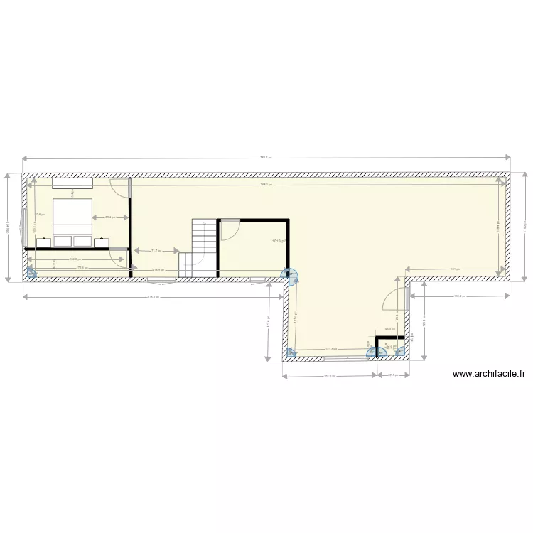 plan patrick walk in 1 DIM poud 2. Plan de 