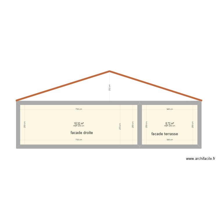 melody5. Plan de 2 pièces et 27 m2