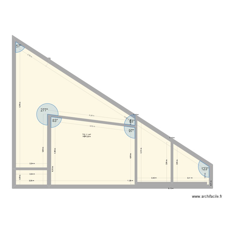 piscine+chambre. Plan de 0 pièce et 0 m2