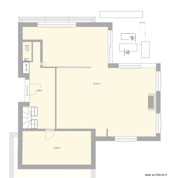 test deplacement. Plan de 0 pièce et 0 m2
