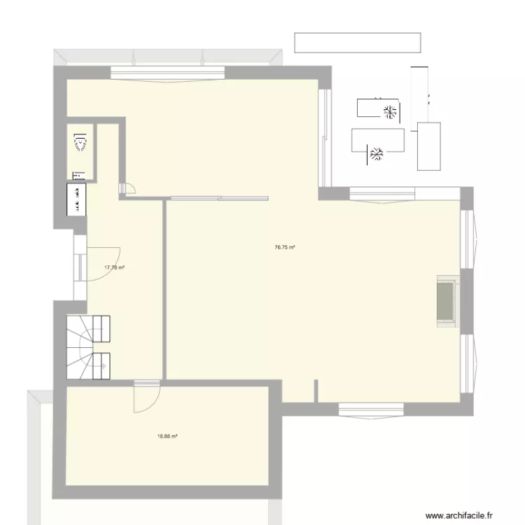 test deplacement. Plan de 