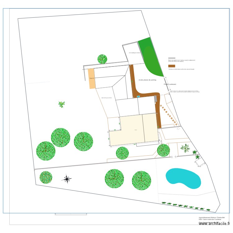 Amenagement exterieur. Plan de 0 pièce et 0 m2