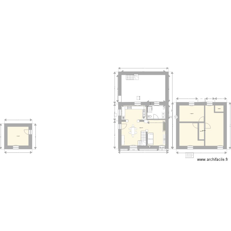 Plan rdc maison2. Plan de 6 pièces et 143 m2
