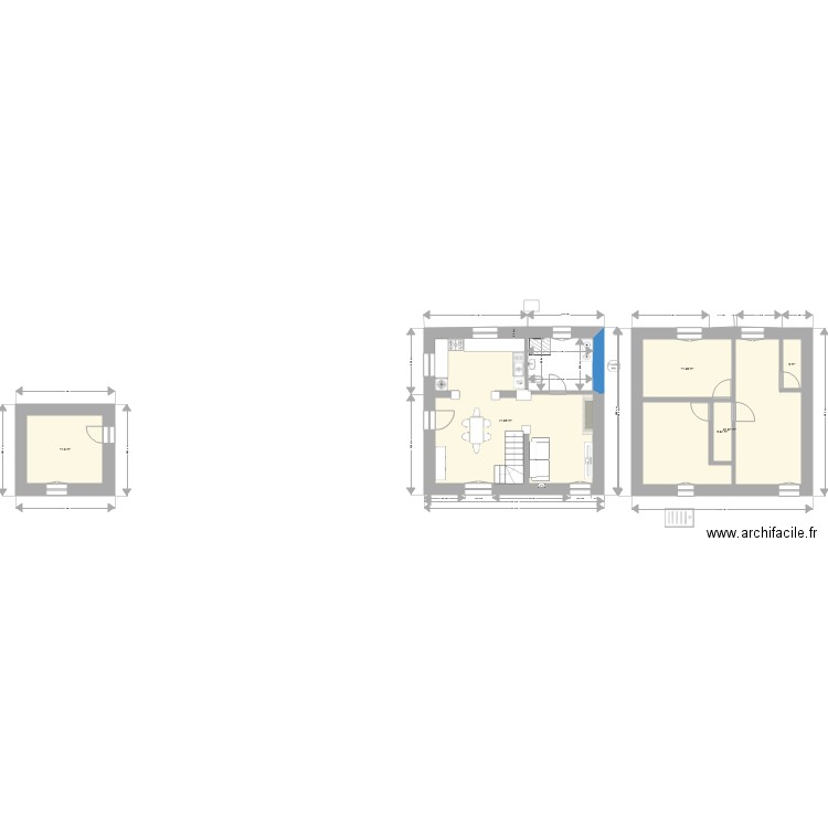 Plan rdc maison2. Plan de 6 pièces et 101 m2