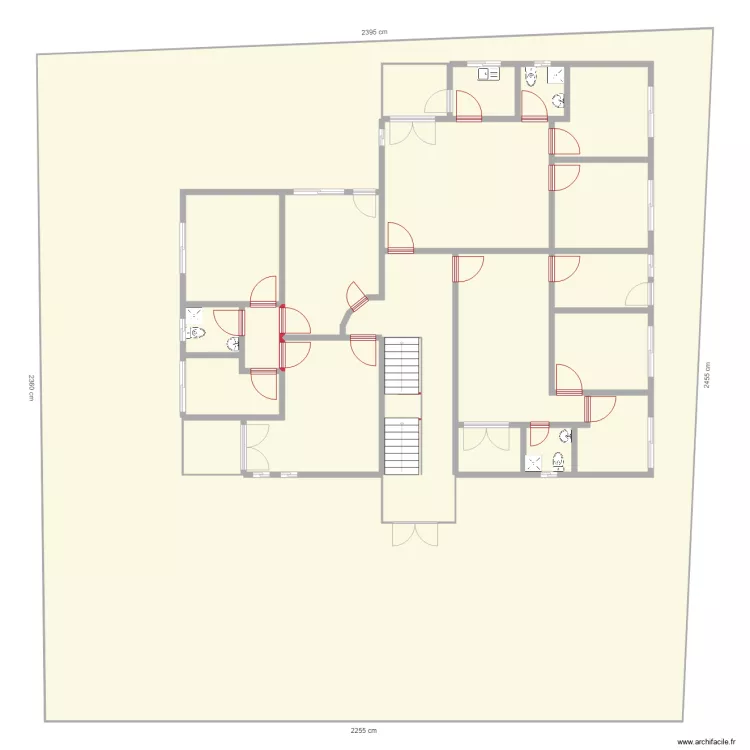 appartements INSS. Plan de 