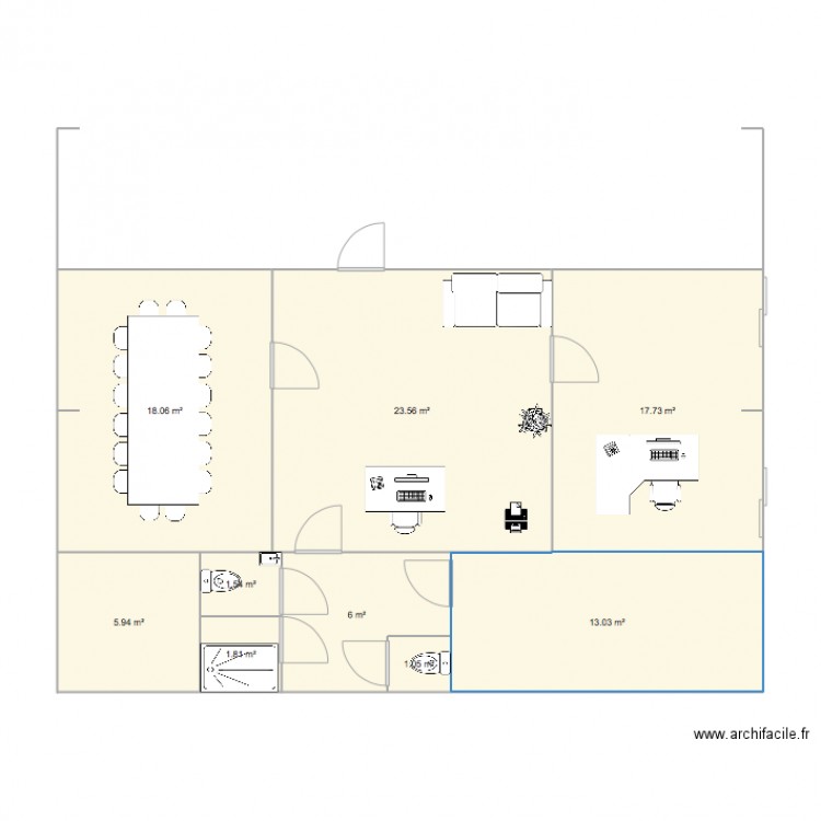 BUREAU. Plan de 0 pièce et 0 m2