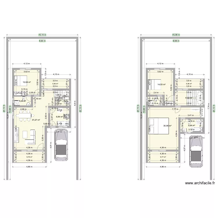 Plan Sci St Jo Duplex. Plan de 