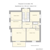 Plan de la maison niveau 2