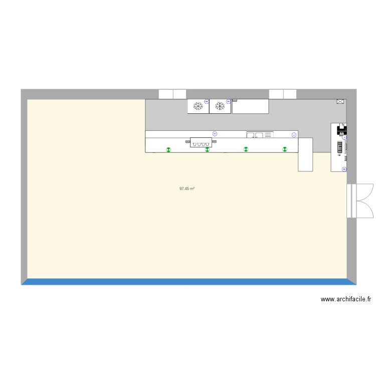 BAR. Plan de 0 pièce et 0 m2