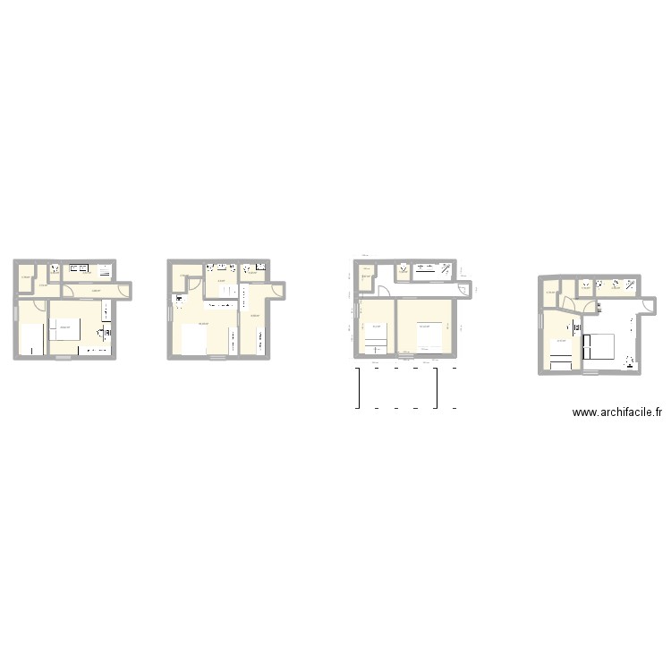 xh2. Plan de 20 pièces et 109 m2