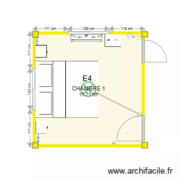électricité CHAMBRE 1. Plan de électricité CHAMBRE 1. Plan de