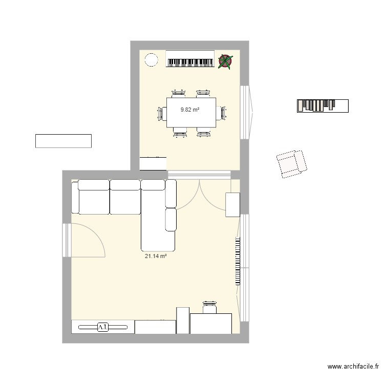 Maison. Plan de 0 pièce et 0 m2