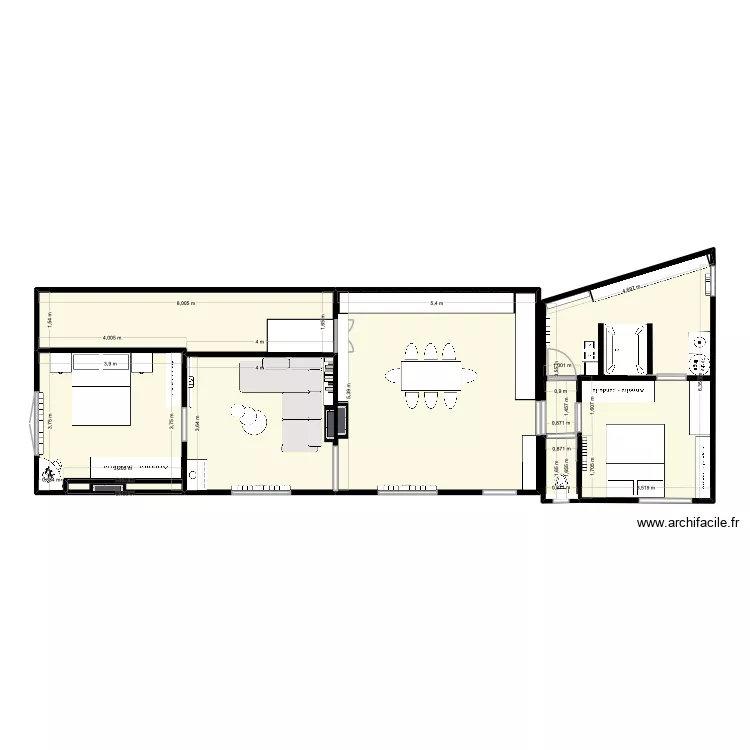 notre appartement. Plan de 