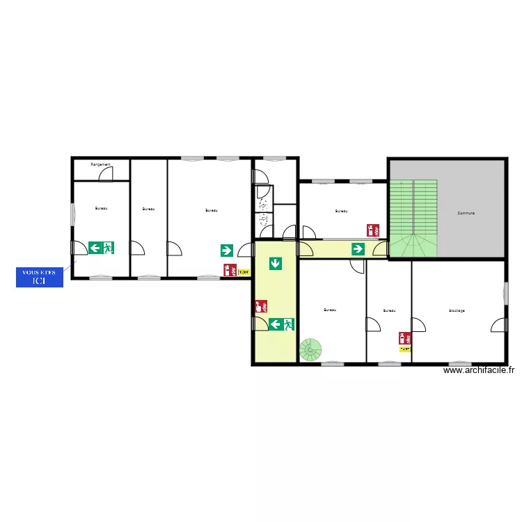 Bouzat plan evac 2. Plan de 