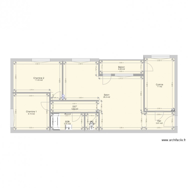 Appartment RICHARD. Plan de 0 pièce et 0 m2