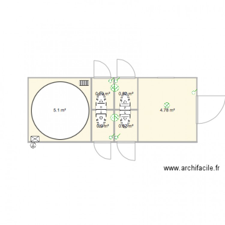 SANITAIRE VESTIAIRE STE GTPS. Plan de 0 pièce et 0 m2