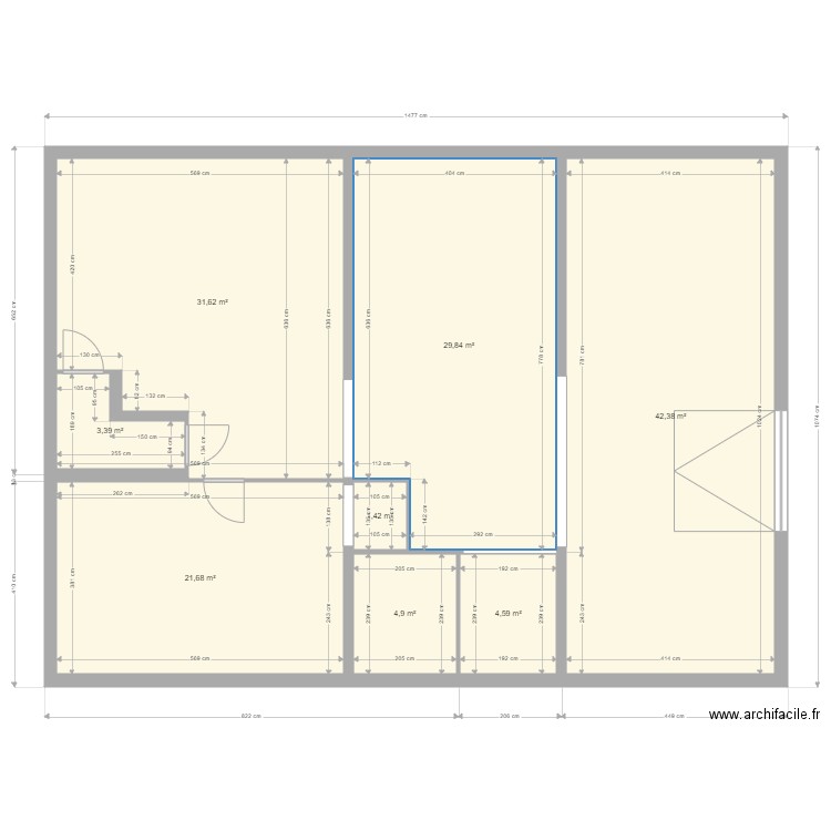Yvrac SSOL Existant2. Plan de 0 pièce et 0 m2