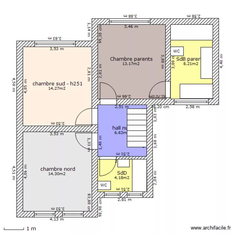 1er &eacute;tage. Plan de 