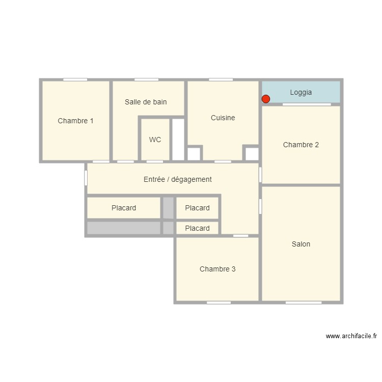 RDC surélevé. Plan de 0 pièce et 0 m2