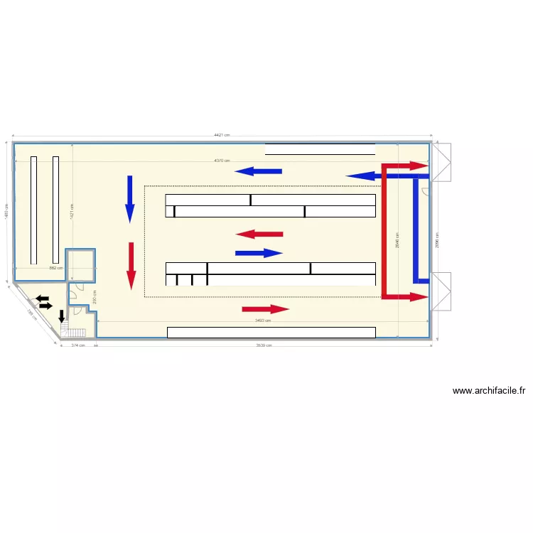 PLAN annot&eacute; TULIPE FLUX . Plan de 