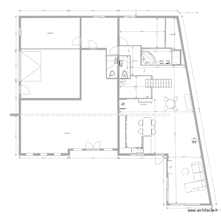 habitation La Chapelle Chauss&eacute;e 6. Plan de 
