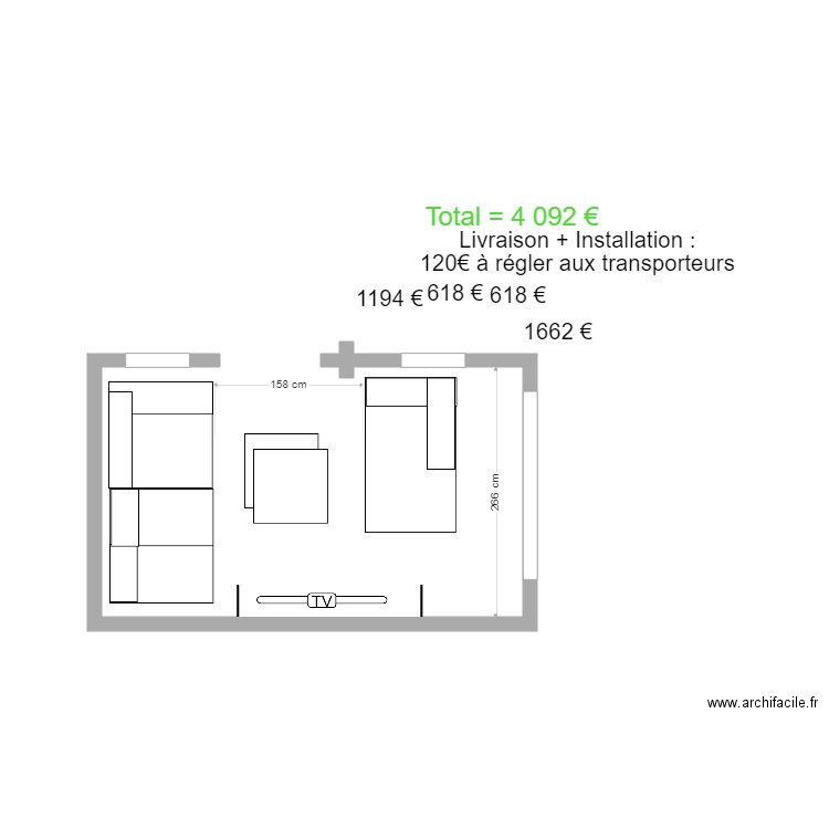 SAINSARD. Plan de 0 pièce et 0 m2