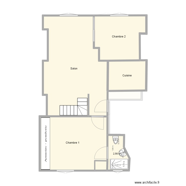 Levallois RDC. Plan de 18 pièces et 153 m2