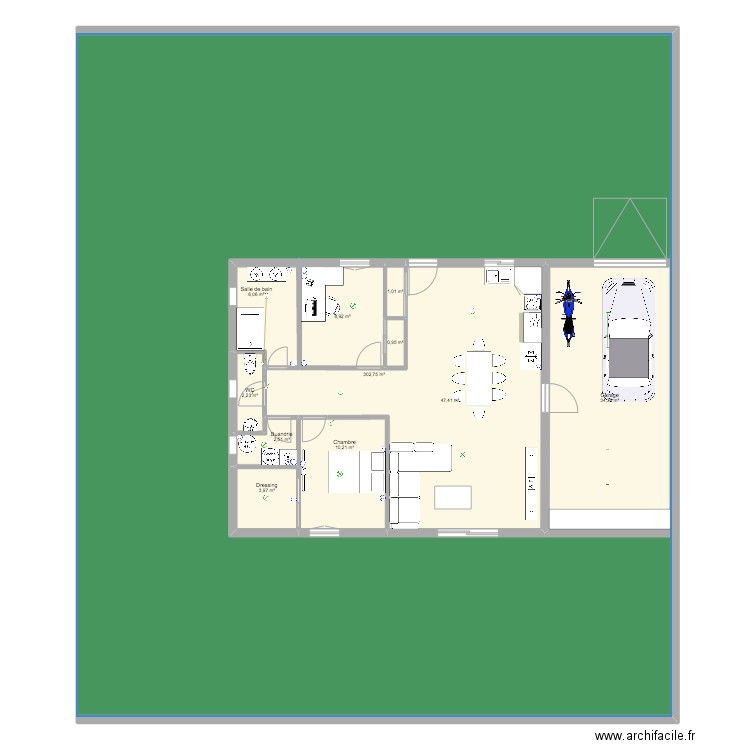 maison. Plan de 11 pièces et 555 m2