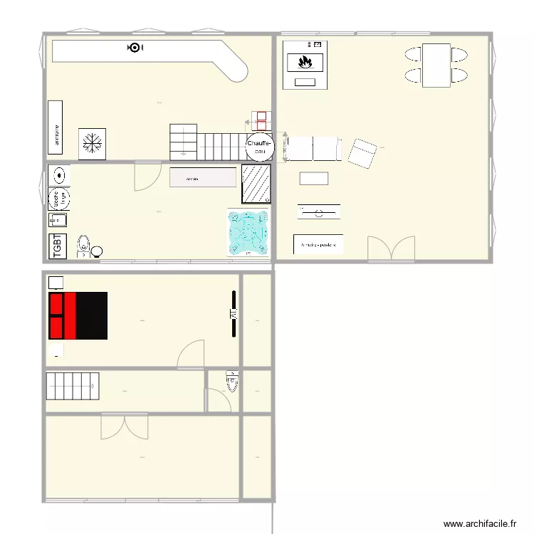 CHALET GRENVILLE. Plan de 