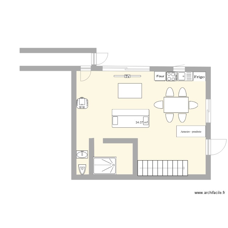 maisons 1 er étage. Plan de 0 pièce et 0 m2