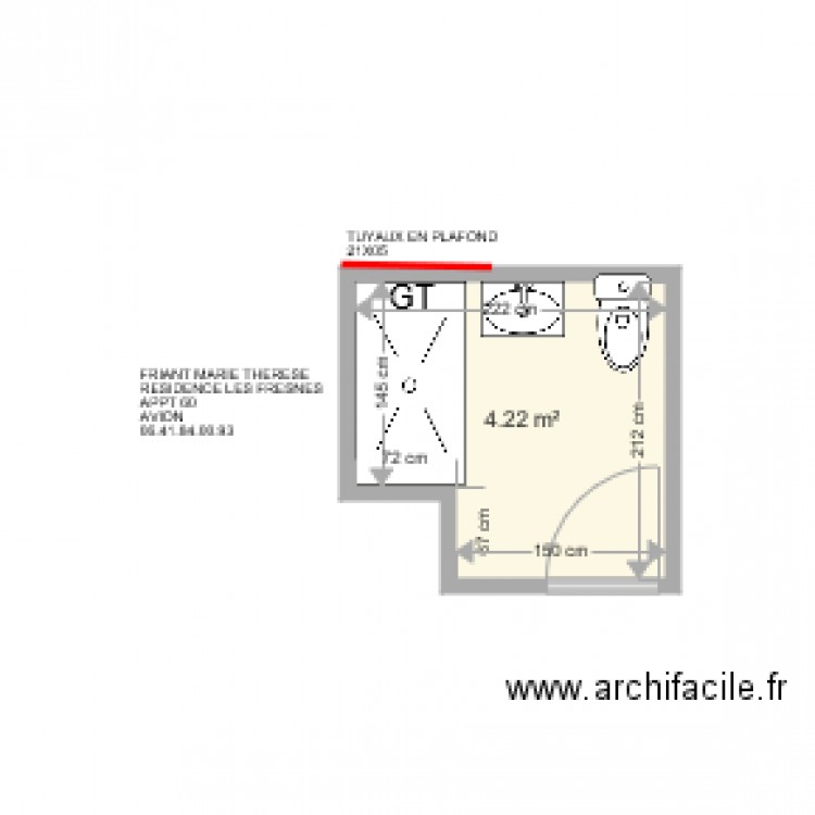 FRIANT MARIE THERESE . Plan de 0 pièce et 0 m2