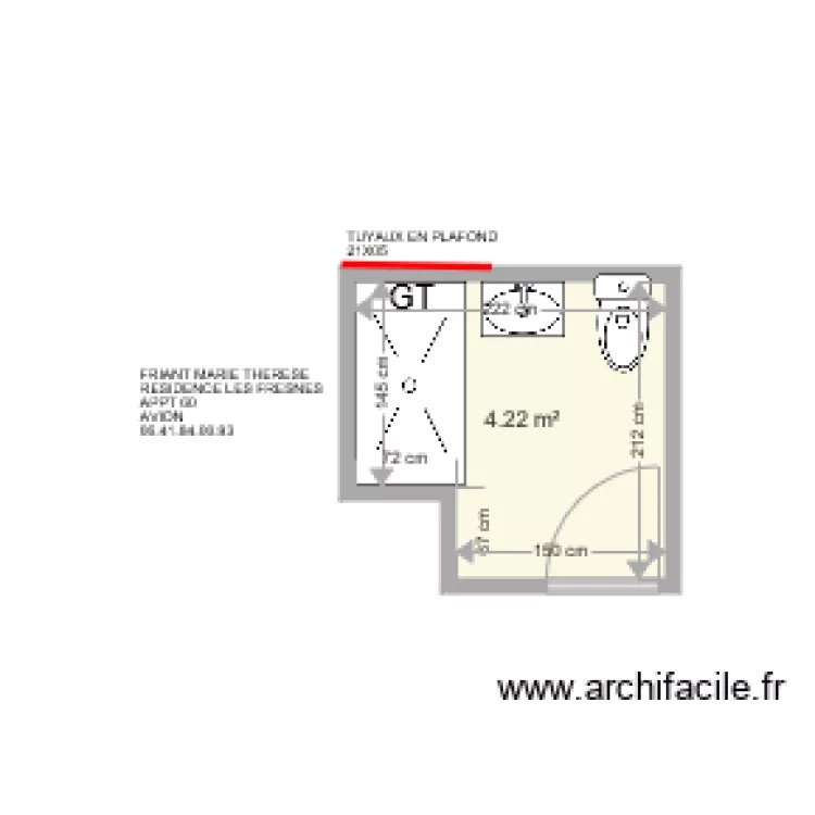 FRIANT MARIE THERESE . Plan de 