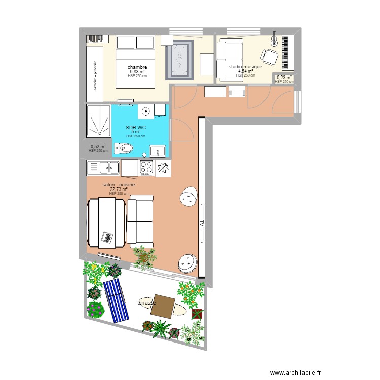 wow. Plan de 0 pièce et 0 m2