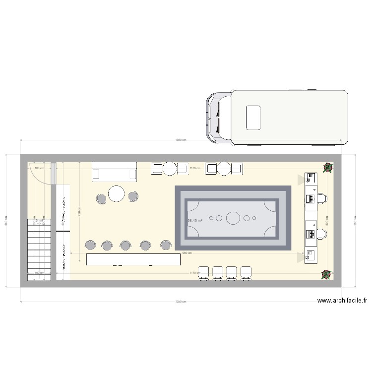 disco. Plan de 0 pièce et 0 m2