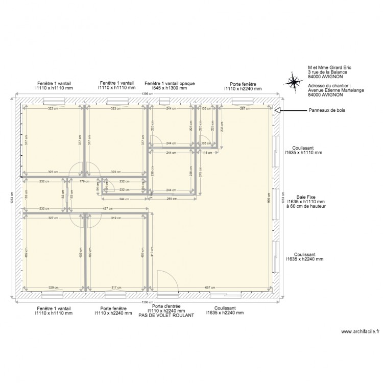 PLAN MAISON en Panneaux de bois. Plan de 0 pièce et 0 m2