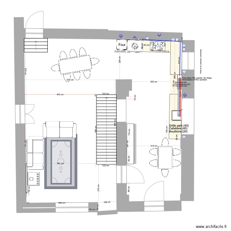 Cuisine_Marsanne essai ilot. Plan de 0 pièce et 0 m2