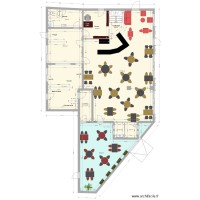 plan cuisine salle Meublé Z1