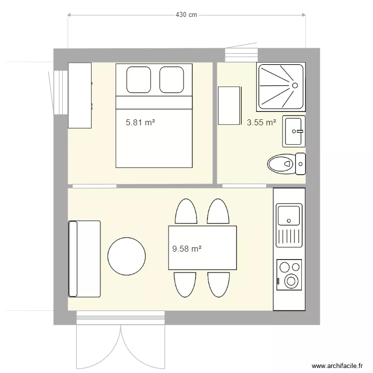 chalet. Plan de 