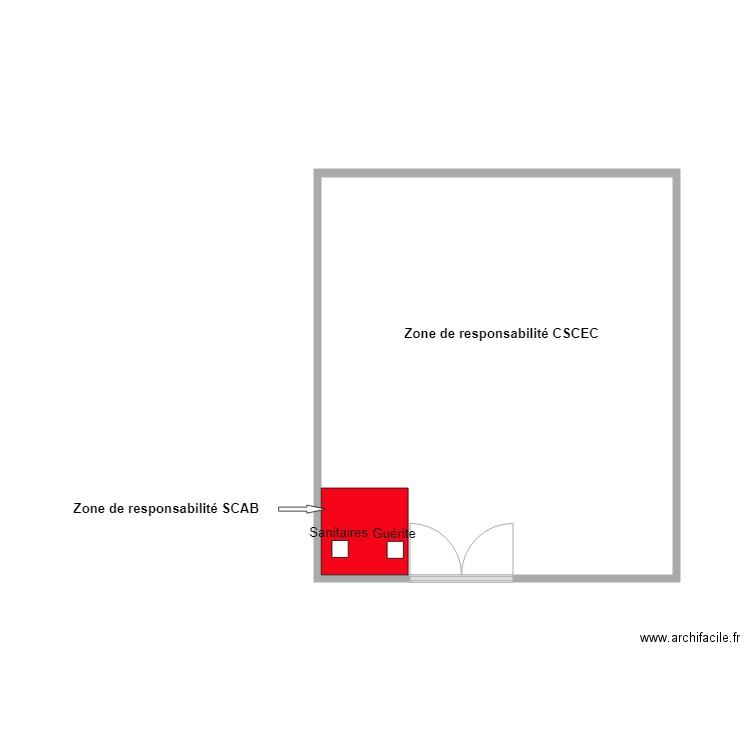 Zone de responsabilité CSCEC KINTELE. Plan de 0 pièce et 0 m2