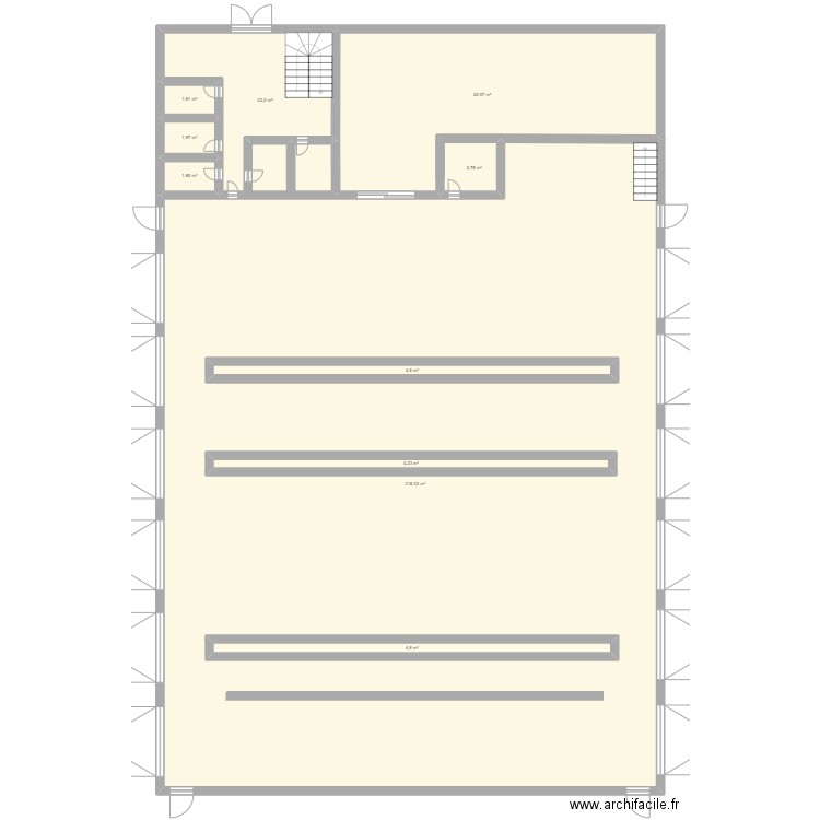 Garage MAN lesquin. Plan de 10 pièces et 443 m2