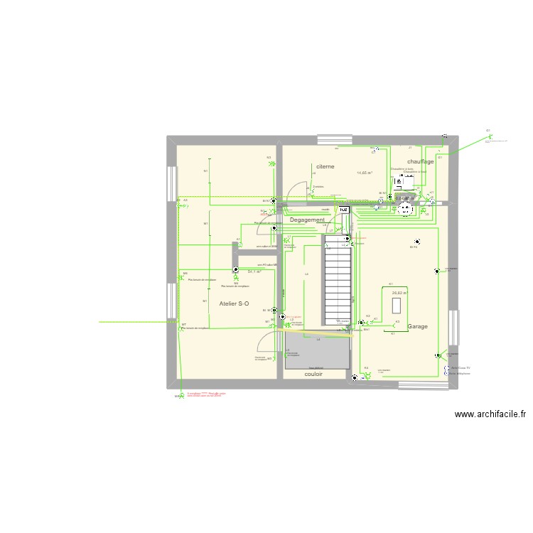 20220523 Electricité cave Pierre. Plan de 0 pièce et 0 m2