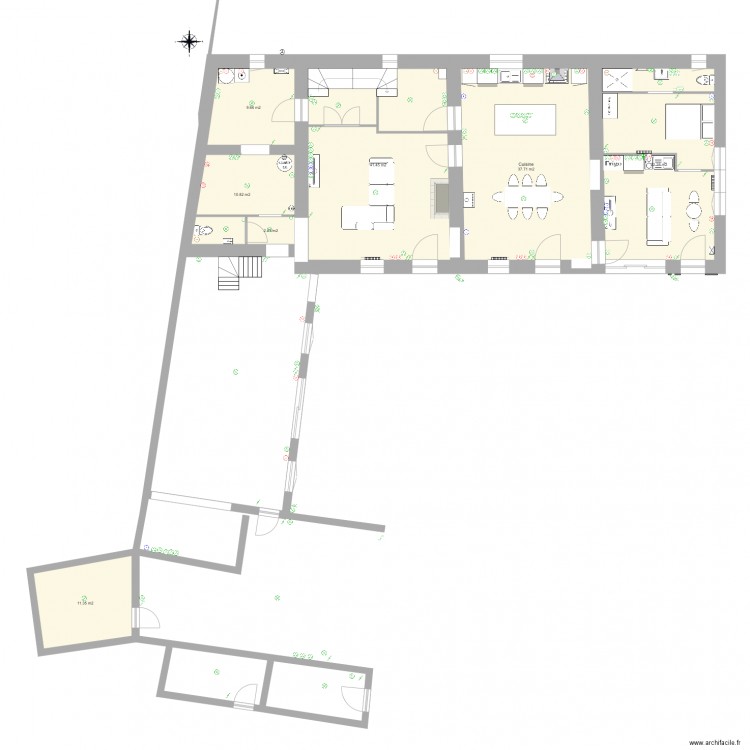 Maisonencours. Plan de 0 pièce et 0 m2